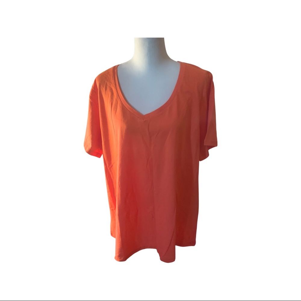 NWT AVENUE ORANGE SHORT TSHIRT SZ 22/24